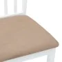Sillas de comedor con cojines 2uds madera maciza blanco caucho von , Essstühle - Ref: Foro24-4102394, Preis: 99,74 €, Rabatt: %