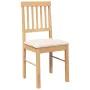Dining chairs with cushions 2 units solid rubber wood by , dining chairs - Ref: Foro24-4102427, Price: 104,10 €, Discount: %