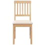 Dining chairs with cushions 2 units solid rubber wood by , dining chairs - Ref: Foro24-4102427, Price: 104,10 €, Discount: %