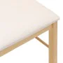 Dining chairs with cushions 2 units solid rubber wood by , dining chairs - Ref: Foro24-4102427, Price: 104,10 €, Discount: %
