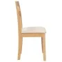 Dining chairs with cushions 2 units solid natural rubberwood by , dining chairs - Ref: Foro24-4102382, Price: 93,30 €, Discou...