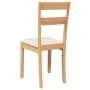 Dining chairs with cushions 2 units solid natural rubberwood by , dining chairs - Ref: Foro24-4102382, Price: 93,30 €, Discou...