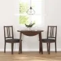 Esszimmerstühle mit Kissen, 2 Stück Massivholz Braun Kautschuk von , Essstühle - Ref: Foro24-4102396, Preis: 101,82 €, Rabatt: %
