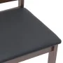 Dining chairs with cushions 2 pcs solid wood brown rubber by , dining chairs - Ref: Foro24-4102396, Price: 103,37 €, Discount: %