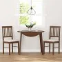 Dining chairs with cushions 2 pcs solid wood brown rubber by , dining chairs - Ref: Foro24-4102425, Price: 104,89 €, Discount: %