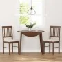 Esszimmerstühle mit Kissen, 2 Stück Massivholz Braun Kautschuk von , Essstühle - Ref: Foro24-4102425, Preis: 103,29 €, Rabatt: %