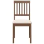 Dining chairs with cushions 2 pcs solid wood brown rubber by , dining chairs - Ref: Foro24-4102425, Price: 104,89 €, Discount: %