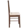 Dining chairs with cushions 2 pcs solid wood brown rubber by , dining chairs - Ref: Foro24-4102425, Price: 104,89 €, Discount: %
