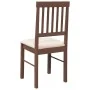 Esszimmerstühle mit Kissen, 2 Stück Massivholz Braun Kautschuk von , Essstühle - Ref: Foro24-4102425, Preis: 103,29 €, Rabatt: %