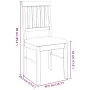 Dining chairs with cushions 2 pcs solid wood brown rubber by , dining chairs - Ref: Foro24-4102425, Price: 104,89 €, Discount: %