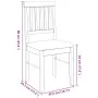 Esszimmerstühle mit Kissen, 2 Stück Massivholz Braun Kautschuk von , Essstühle - Ref: Foro24-4102425, Preis: 103,29 €, Rabatt: %