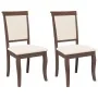 Esszimmerstühle mit Kissen, 2 Stück Massivholz Braun Kautschuk von , Essstühle - Ref: Foro24-4102486, Preis: 175,32 €, Rabatt: %