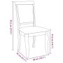 Dining chairs with cushions 2 pcs solid wood brown rubber by , dining chairs - Ref: Foro24-4102486, Price: 175,32 €, Discount: %