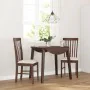 Esszimmerstühle mit Kissen, 2 Stück Massivholz Braun Kautschuk von , Essstühle - Ref: Foro24-4102499, Preis: 121,05 €, Rabatt: %