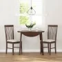 Sillas de comedor con cojines 2 uds madera maciza marrón caucho de , Sillas de comedor - Ref: Foro24-4102499, Precio: 121,05 ...