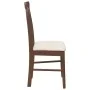 Sillas de comedor con cojines 2 uds madera maciza marrón caucho de , Sillas de comedor - Ref: Foro24-4102499, Precio: 121,05 ...