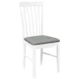 Esszimmerstühle mit Kissen, 2 Stück Massivholz, weißer Kautschuk von , Essstühle - Ref: Foro24-4102503, Preis: 121,05 €, Raba...
