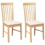 Sillas de comedor con cojines 2 uds madera maciza caucho by , dining chairs - Ref: Foro24-4102501, Price: 121,05 €, Discount: %