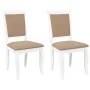 Sillas de comedor con cojines 2uds madera maciza blanco caucho by , dining chairs - Ref: Foro24-4102490, Price: 175,32 €, Dis...