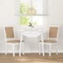 Sillas de comedor con cojines 2uds madera maciza blanco caucho by , dining chairs - Ref: Foro24-4102490, Price: 175,32 €, Dis...
