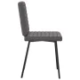 Sillas de comedor 2 unidades cuero sintético gris de , Sillas de comedor - Ref: Foro24-4101168, Precio: 86,91 €, Descuento: %