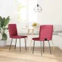 Dining chairs 2 units synthetic leather in red wine color by , dining chairs - Ref: Foro24-4101116, Price: 87,16 €, Discount: %