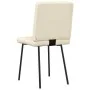 Dining chairs 2 units synthetic cream leather by , dining chairs - Ref: Foro24-4101114, Price: 87,42 €, Discount: %