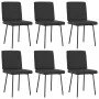 Esstischstühle, 6 Stück, schwarzes Kunstleder von , Essstühle - Ref: Foro24-3315541, Preis: 250,62 €, Rabatt: %