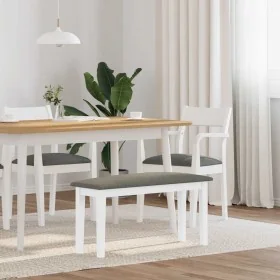 Solid rubber wood 90 cm bench by , Dining and kitchen benches - Ref: Foro24-4102597, Price: 67,77 €, Discount: %
