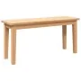 Bank 90 cm Massivholz Kautschuk von , Ess- und Küchenbänke - Ref: Foro24-4102595, Preis: 76,87 €, Rabatt: %