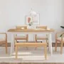 Bank 90 cm Massivholz Kautschuk von , Ess- und Küchenbänke - Ref: Foro24-4102595, Preis: 76,87 €, Rabatt: %