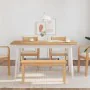 Solid Rubber Wood 90 cm Bench by , Dining and kitchen benches - Ref: Foro24-4102595, Price: 76,87 €, Discount: %