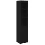 Aparador alto roble negro 37,5x35x180 cm madera de ingeniería by , Sideboards - Ref: Foro24-861671, Price: 91,46 €, Discount: %