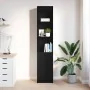 Aparador alto roble negro 37,5x35x180 cm madera de ingeniería by , Sideboards - Ref: Foro24-861671, Price: 91,46 €, Discount: %