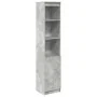 Aparador alto gris hormigón 37,5x35x180 cm madera de ingeniería by , Sideboards - Ref: Foro24-861673, Price: 84,78 €, Discoun...