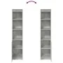 Aparador alto gris hormigón 37,5x35x180 cm madera de ingeniería by , Sideboards - Ref: Foro24-861673, Price: 84,78 €, Discoun...