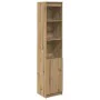 Aparador Artisan Roble 37,5x35x180 cm Madera de ingeniería by , Sideboards - Ref: Foro24-861678, Price: 84,02 €, Discount: %