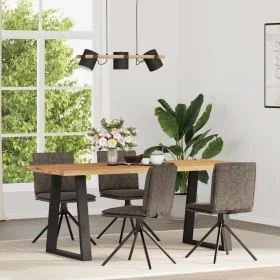 Esstischstühle, 4 Stück, dunkelgraues Kunstleder. von , Essstühle - Ref: Foro24-3315380, Preis: 220,62 €, Rabatt: %