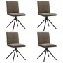 Esstischstühle, 4 Stück, dunkelgraues Kunstleder. von , Essstühle - Ref: Foro24-3315380, Preis: 220,62 €, Rabatt: %
