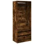 Armario madera de ingeniería color roble ahumado 80x50x200 cm de , Armarios roperos - Ref: Foro24-3307751, Precio: 175,87 €, ...