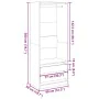 Armario madera de ingeniería color roble ahumado 80x50x200 cm de , Armarios roperos - Ref: Foro24-3307751, Precio: 175,87 €, ...