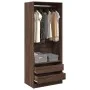Armario madera de ingeniería color roble marrón 80x50x200 cm de , Armarios roperos - Ref: Foro24-3307753, Precio: 152,59 €, D...