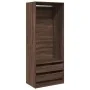Armario madera de ingeniería color roble marrón 80x50x200 cm de , Armarios roperos - Ref: Foro24-3307753, Precio: 152,59 €, D...