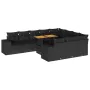 Set sofás jardín y cojines 10 pzas ratán sintético acacia negro von , Gartensets - Ref: Foro24-3327422, Preis: 804,27 €, Raba...