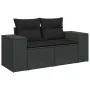 Set sofás jardín y cojines 10 pzas ratán sintético acacia negro von , Gartensets - Ref: Foro24-3327422, Preis: 804,27 €, Raba...