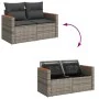 Set sofás jardín y cojines 6 pzas ratán sintético acacia gris by , Garden sets - Ref: Foro24-3327441, Price: 426,67 €, Discou...