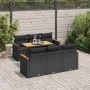 Set sofás jardín y cojines 7 pzas ratán sintético acacia negro von , Gartensets - Ref: Foro24-3327443, Preis: 533,19 €, Rabat...
