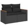 Set sofás jardín y cojines 7 pzas ratán sintético acacia negro von , Gartensets - Ref: Foro24-3327443, Preis: 533,19 €, Rabat...