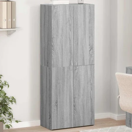 Wooden filing cabinet in Sonoma gray engineering, 60x32x153 cm. by , Filing cabinets - Ref: Foro24-3276649, Price: 98,78 €, D...
