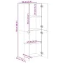 Wooden filing cabinet in Sonoma gray engineering, 60x32x153 cm. by , Filing cabinets - Ref: Foro24-3276649, Price: 98,78 €, D...